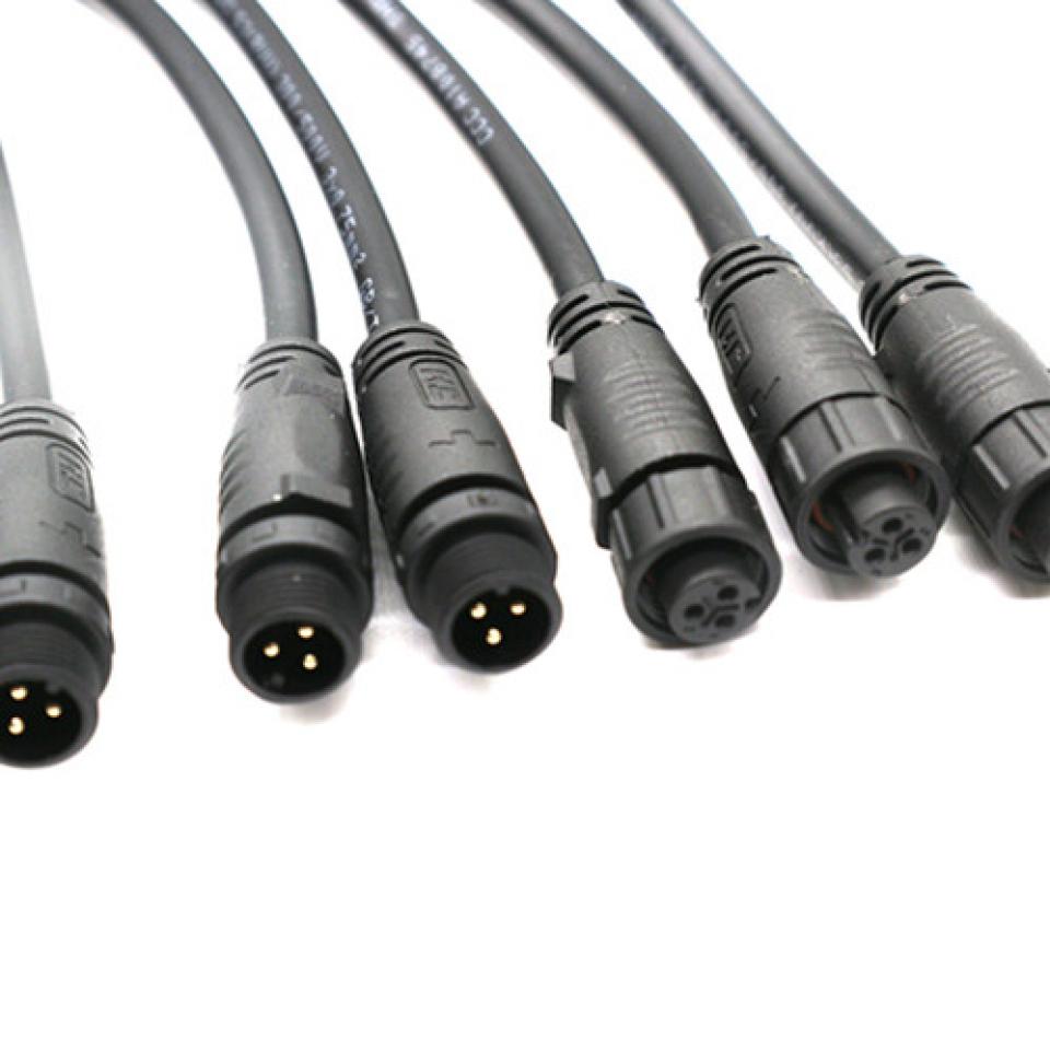 Customized male female IP65 waterproof pre-molded circular cable connector 