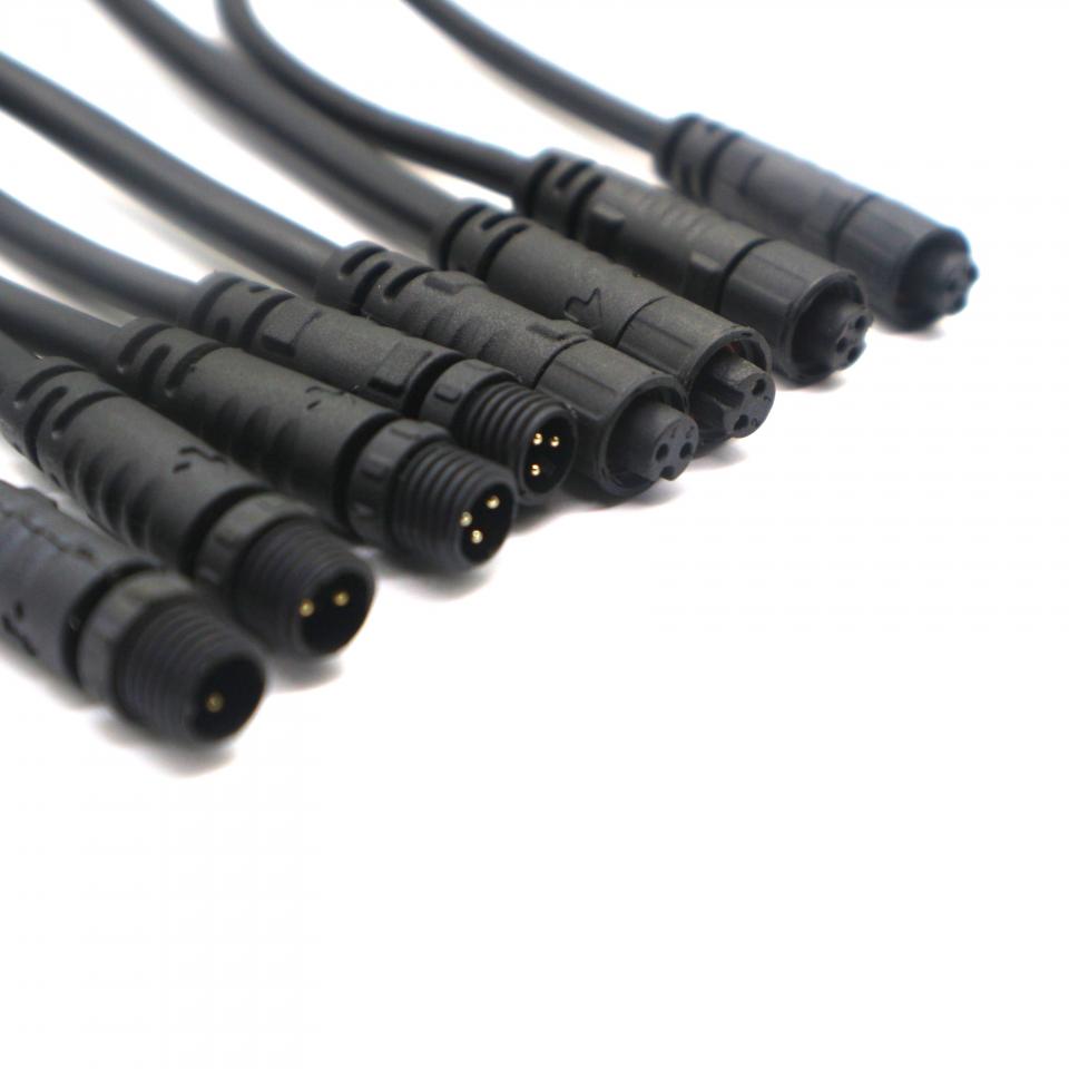 M8 mini male female waterproof molded circular cable connector